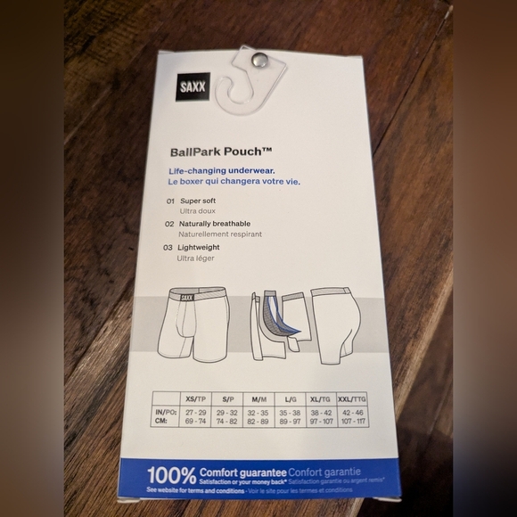 SAXX Vibe Super Soft Boxer Brief - Black and Red Maple Leaf Size S NIB - Picture 5 of 9